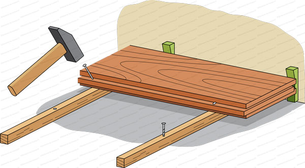 pose parquet clouée