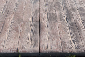 beton imprime imitation bois