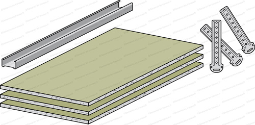 composants faux plafond placo