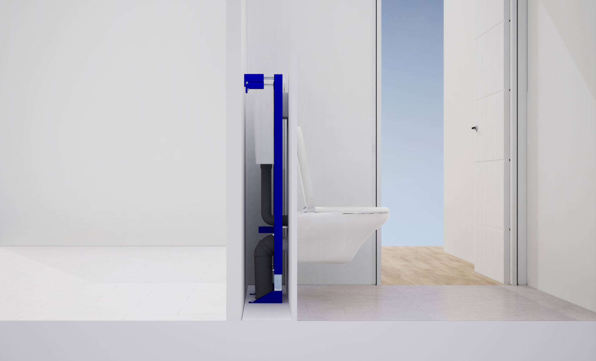 Le WC suspendu avec lave mains | Prix moyen & Tarif de pose