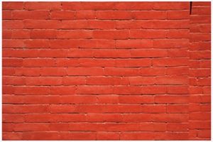 Mur en brique rouge